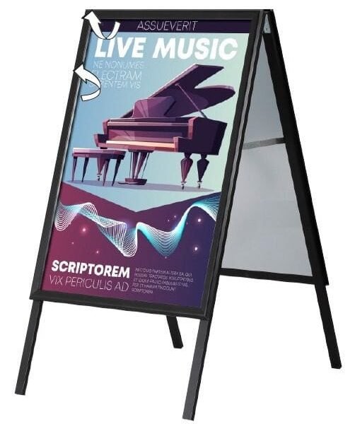 Kundenstopper Outdoor Life, schwarz