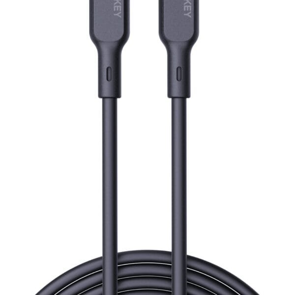 AUKEY Cable USB-C-to-C, Silicone CB-SCC102 1.8m, 100W,Black