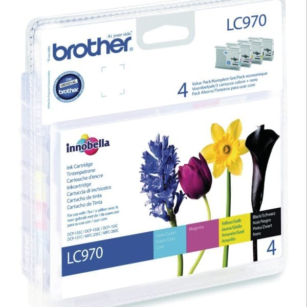 BROTHER Valuepack Tinte CMYBK LC-970VALBP MFC-260C 350/300 Seiten