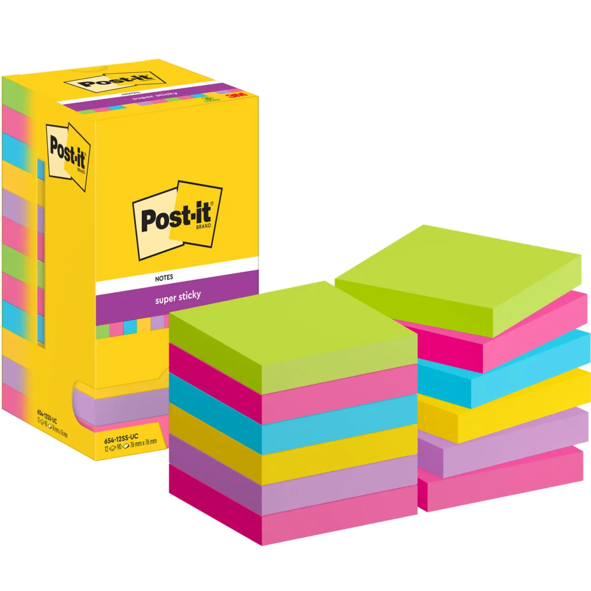 POST-IT Notes Poptimistic 51x38mm 653-12-POP 4-farbig 12x100 Blatt – Hochwertig & günstig bei ShopDeca