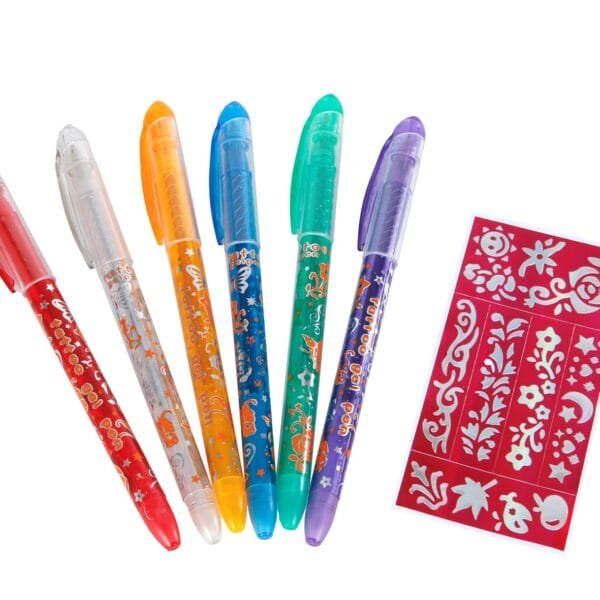 ROOST Glitzer-Tattoostifte 590221 Glamour 6 Stück