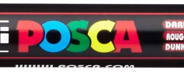 UNI-BALL Posca Marker 0.9-1.3mm PC-3M Dark red dunkelrot