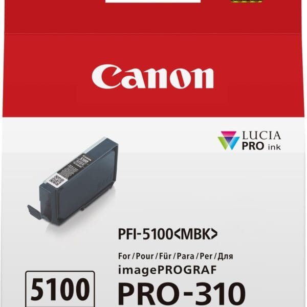 CANON Tintenpatrone matte schwarz PFI-5100MBK iPF PRO-310 14ml