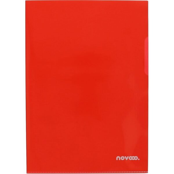 NOVOOO Pro Sichtmappen 140my A4 400197772 rot glatt 100 Stück
